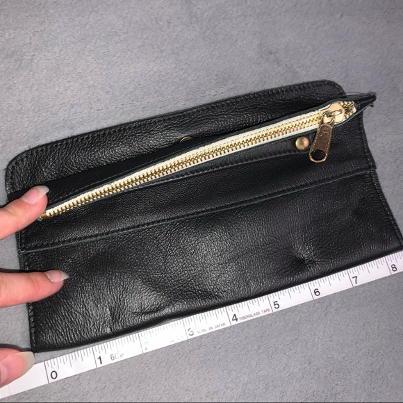 American Apparel Leather Foldable Clutch Bag - Picture 7 of 10